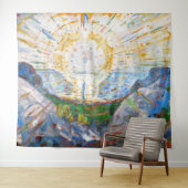 エドバードムンク – The Sun 1912 タペストリー (インサイチュ(横))