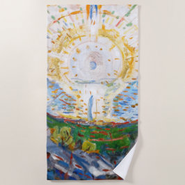 エドバードムンク – The Sun 1912 ビーチタオル