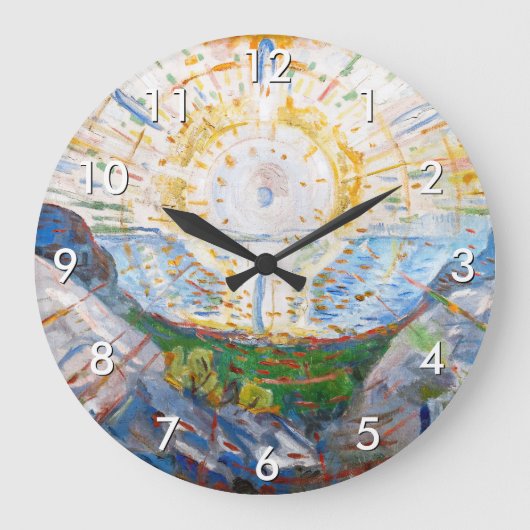 エドバードムンク – The Sun 1912 ラージ壁時計 (正面)