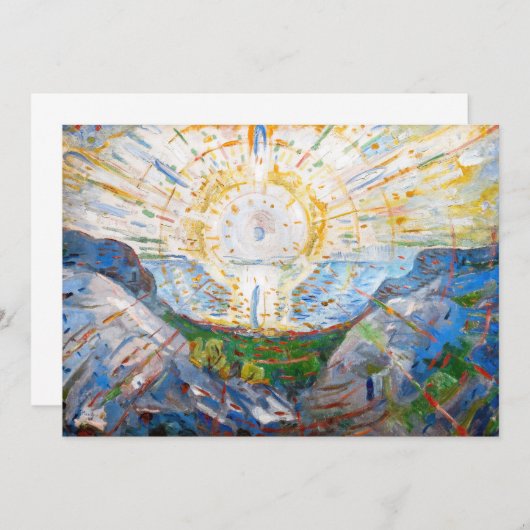 エドバードムンク – The Sun 1912 招待状 (正面/裏面)