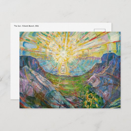エドバードムンク – The Sun 1916 ポストカード (正面/裏面)