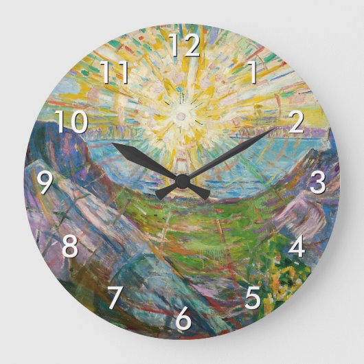 エドバードムンク – The Sun 1916 ラージ壁時計 (正面)