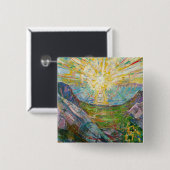 エドバードムンク – The Sun 1916 缶バッジ (正面&裏面)