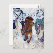 エドバードムンチギャロピンホース ポストカード (正面/裏面)