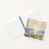 エドバードムンチサンライズアールヌーボー表現主義 ノートブック (内部)