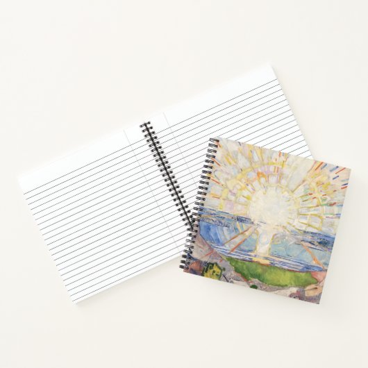 エドバードムンチサンライズアールヌーボー表現主義 ノートブック (内部)