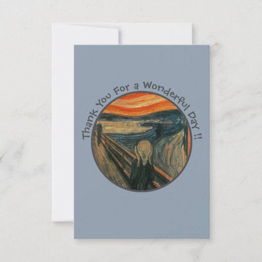 エドバードムンチザスクリームパーティーアイテムコレクション サンキューカード (正面)