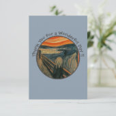 エドバードムンチザスクリームパーティーアイテムコレクション サンキューカード (スタンド正面)