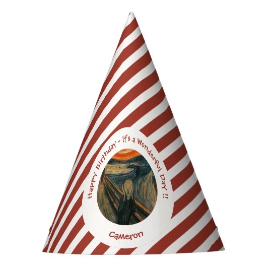 エドバードムンチザスクリームパーティーアイテムコレクション パーティーハット (正面)