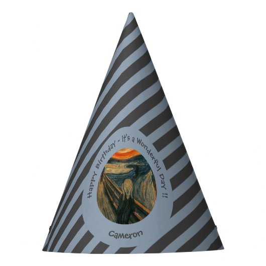 エドバードムンチザスクリームパーティーアイテムコレクション パーティーハット (正面)