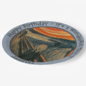 エドバードムンチザスクリームパーティーアイテムコレクション ペーパープレート (アングル)