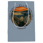 エドバードムンチザスクリームパーティーアイテムコレクション ミディアムペーパーバッグ (正面)