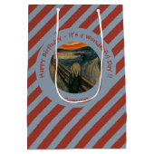 エドバードムンチザスクリームパーティーアイテムコレクション ミディアムペーパーバッグ (裏面)