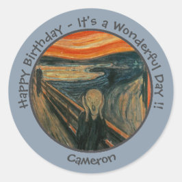 エドバードムンチザスクリームパーティーアイテムコレクション ラウンドシール