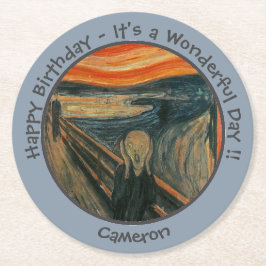 エドバードムンチザスクリームパーティーアイテムコレクション ラウンドペーパーコースター