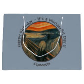 エドバードムンチザスクリームパーティーアイテムコレクション ラージペーパーバッグ (正面)