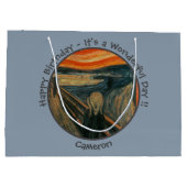 エドバードムンチザスクリームパーティーアイテムコレクション ラージペーパーバッグ (裏面)