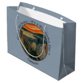 エドバードムンチザスクリームパーティーアイテムコレクション ラージペーパーバッグ (裏面アングル)