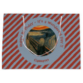 エドバードムンチザスクリームパーティーアイテムコレクション ラージペーパーバッグ (正面)