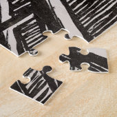 エドバードムンチザスクリームリトグラフプリント有名 ジグソーパズル (側面)