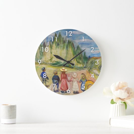 エドバードムンチザフェアリータレフォレスト ラージ壁時計 (ホーム)