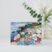 エドバードムンチショアウィズレッドハウス ポストカード (スタンド正面)