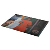 エドバードムンチ赤と白- カッティングボード (角)