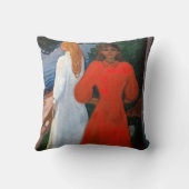 エドバードムンチ赤と白- クッション (裏面)