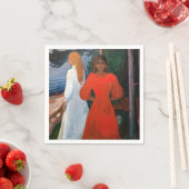 エドバードムンチ赤と白- スタンダードカクテルナプキン (インサイチュ)