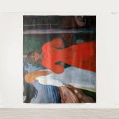 エドバードムンチ赤と白- タペストリー (正面)