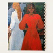 エドバードムンチ赤と白- プランナー手帳 (裏面)