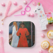 エドバードムンチ赤と白- ペーパープレート (パーティー)