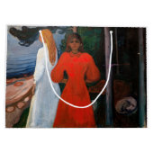 エドバードムンチ赤と白- ラージペーパーバッグ (裏面)