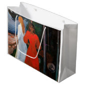 エドバードムンチ赤と白- ラージペーパーバッグ (正面アングル)