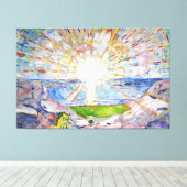 エドバードムンチ – ザ・サン キャンバスプリント (インサイチュ (ウッドフロア))