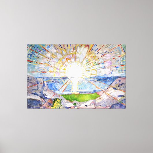 エドバードムンチ – ザ・サン キャンバスプリント (正面)