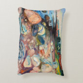 エドバードムンチ – ショアウィズレッドハウス アクセントクッション (裏面(縦))