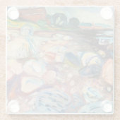 エドバードムンチ – ショアウィズレッドハウス ガラスコースター (裏面)