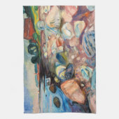 エドバードムンチ – ショアウィズレッドハウス キッチンタオル (縦)