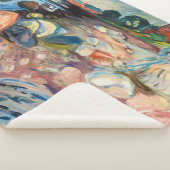 エドバードムンチ – ショアウィズレッドハウス シェルパブランケット (3/4)