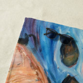 エドバードムンチ – ショアウィズレッドハウス ビーチタオル (インサイチュ)