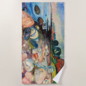 エドバードムンチ – ショアウィズレッドハウス ビーチタオル (正面)