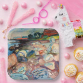 エドバードムンチ – ショアウィズレッドハウス ペーパープレート (パーティー)