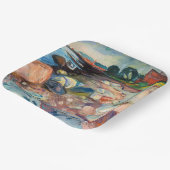 エドバードムンチ – ショアウィズレッドハウス ペーパープレート (傾斜あり)