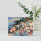 エドバードムンチ – ショアウィズレッドハウス ポストカード (スタンド正面)