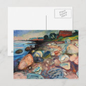 エドバードムンチ – ショアウィズレッドハウス ポストカード (正面/裏面)