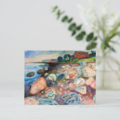 エドバードムンチ – ショアウィズレッドハウス ポストカード (スタンド正面)