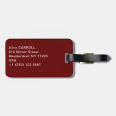 エドバードムンチ – ショアウィズレッドハウス ラゲッジタグ (裏面横)