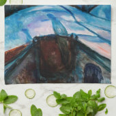 エドバードムンチ – スターリーナイト1922 キッチンタオル (折り畳み)