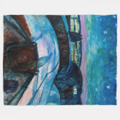 エドバードムンチ – スターリーナイト1922 フリースブランケット (正面(横))